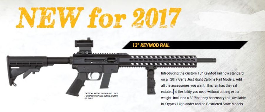 Pistolenkarabiner von Just Right Carbine JRC Gen3 Keymod Pistolenkarabiner