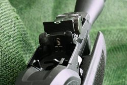 Gamo Roadster IGT 10X Gen 2: Wie performt das Druckluftgewehr mit Magazin im Praxistest? Kimme des Gamo Roadster IGT 10X Gen 2