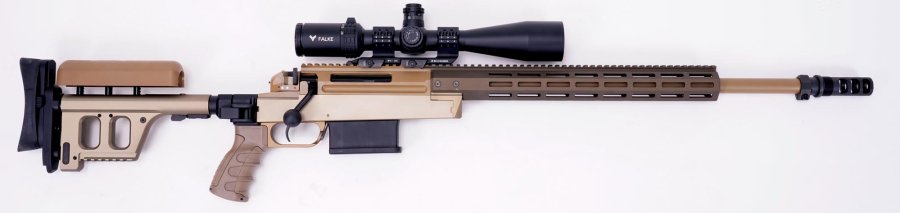 Die Repetierbüchsen Haenel HLR Basic in 6,5 Creedmoor und HLR Pro in .308 Winchester im Test Die Haenel HLR Pro in der Seitenansicht von rechts.