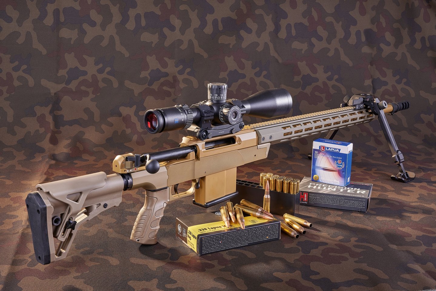 Präzision auf höchstem Niveau: Die neue Repetierbüchsen-Baureihe Haenel HLR für Longe Range-Schützen im Test  Die Haenel HLR Basic im Kaliber .338 Lapua Magnum.