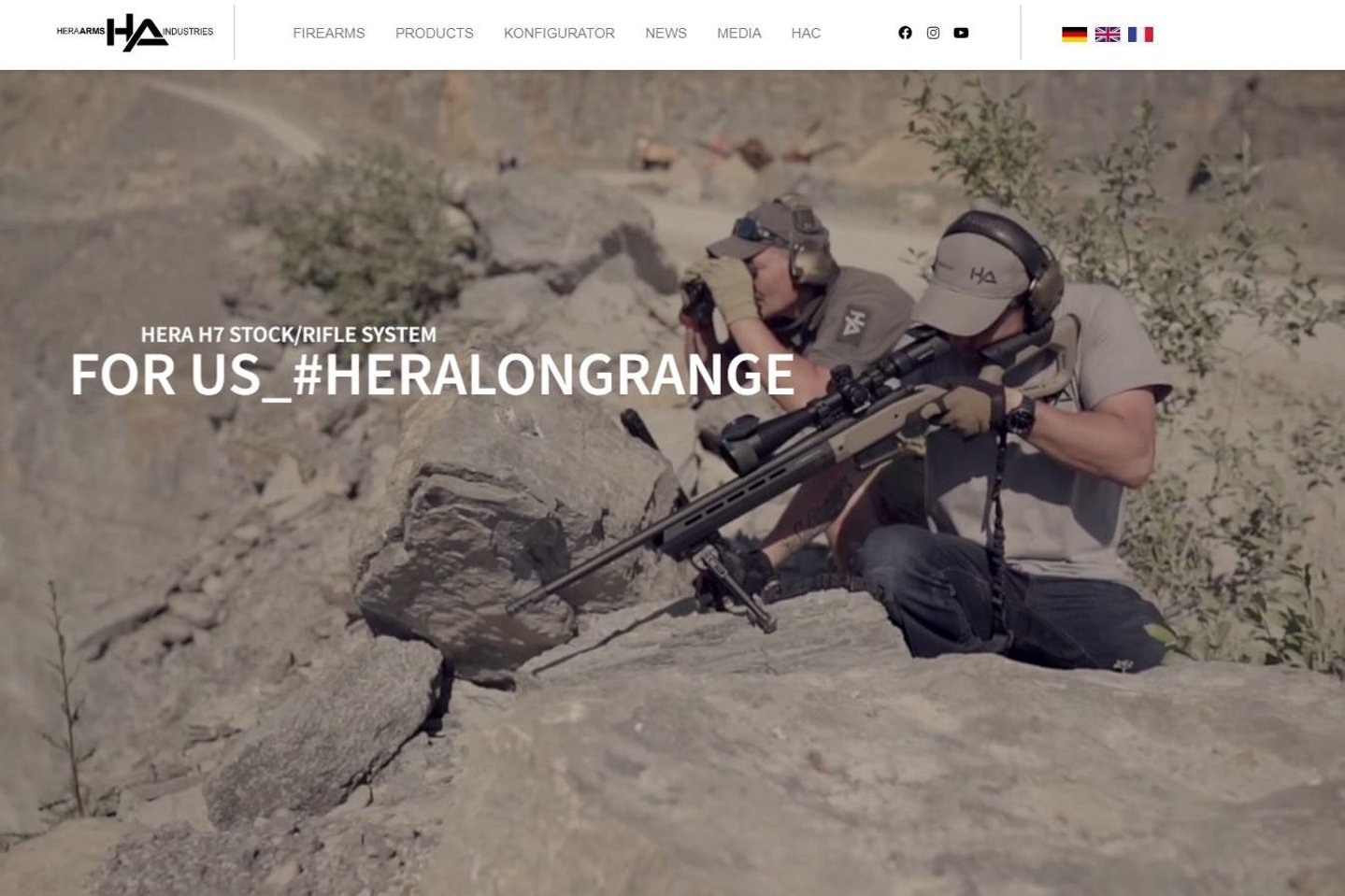 Neuheiten bei HERA Arms: Homepage, Standard-AR-Modelle, Vorderschaftrepetierbüchse und Zubehör Neue Homepage von HERA Arms