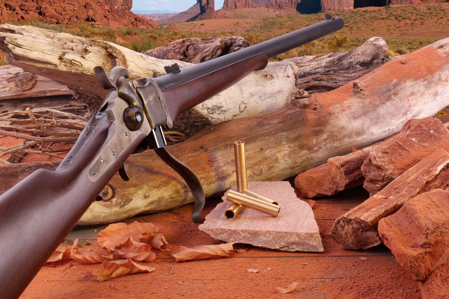 Vorstellung: Pedersoli Sharps Civilian Carbine − was kann der Fallblockhinterlader von ARTAX? Pedersoli Sharps Civilian Carbine in Wildwest-Szenerie