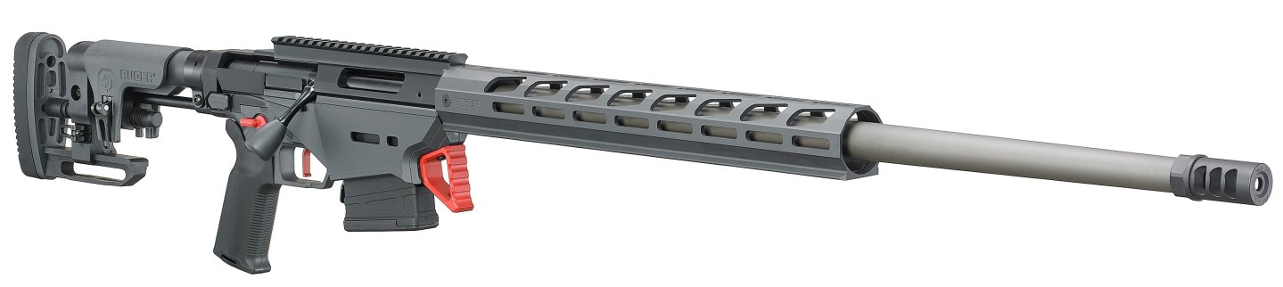 Ruger Custom Shop Precision Rifle: Handverlesener Long-Range-Präzisionsrepetierer in Kaliber 6 mm Creedmoor ruger custom shop precision rifle in kaliber 6 millimeter creedmoor fuer long range rechte schraege ansicht von vorn