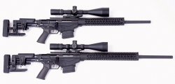 Testgewehre Versionen nebeneinander Ruger Precision Rifle Kaliber 308 Winchester und 6,5 Creedmore