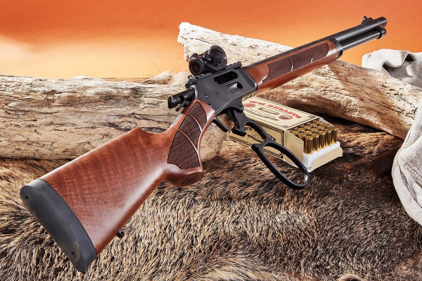 Smith & Wesson Model 1854 von hinten rechts.