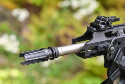 SIG Sauer M400 TREAD Büchse in der Einstiegsklasse Der 16-Zoll-Edelstahllauf des Gewehrs SIG Sauer M400 TREAD.