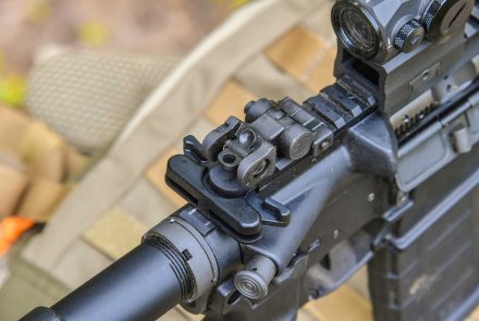 SIG Sauer M400 TREAD Büchse in der Einstiegsklasse Flip-Up Kimme des Gewehrs SIG Sauer M400 TREAD