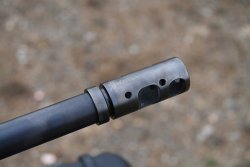 Test: Unique Alpine UPG-1 Gewehr in .308 Win auf 500 m Die TTA-Mündungsbremse des UPG-1