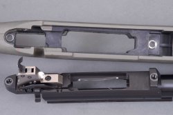 Großer Vergleichstest: 5 Varmint-Repetierbüchsen in .223 Remington für Sportschützen Systembettung des Repetiergewehrs Howa 1500 Varmint Compact in .223 Remington