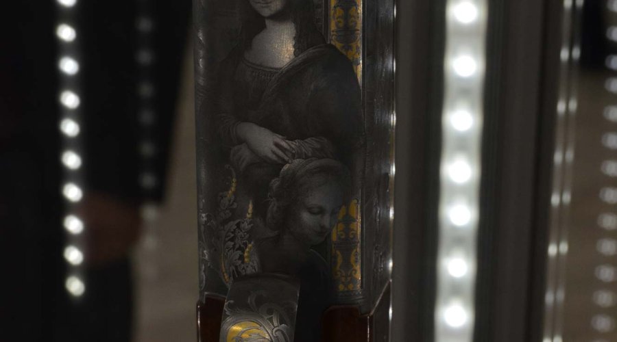 Gravuren der Krieghoff da Vinci K-80 Parcours Bockflinte