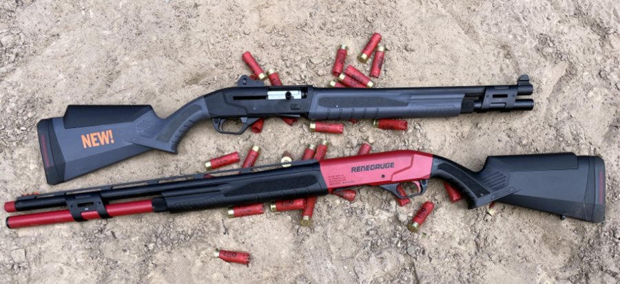 Savage Renegauge Selbstladeflinten Security (oben) und Competition (unten), beide in 12/76