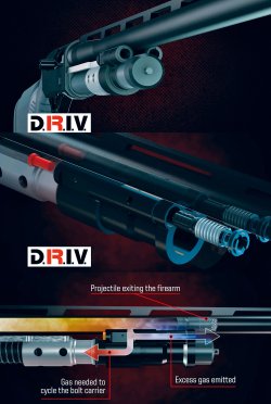 Schnittbild: Das D.R.I.V.-Gasdruckladesystem von Savage Arms