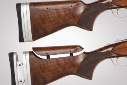 Mossberg Gold Reserve und Silver Reserve: neue Modelle der Bockdoppelflinten-Reihe für 2021 Schaft der Mossberg Gold Reserve Sporting