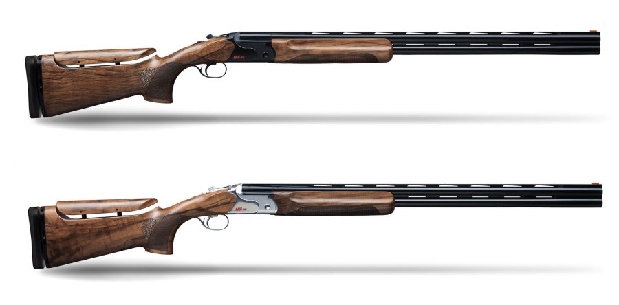 Praxistest Huglu HT-14 Sporting. Was bringt die primär für das Wurfscheibenschießen konzipierte Bockflinte im Kaliber 12/76 dem Sportschützen und dem Jäger? Die Bockflinten-Modelle Huglu HT-14 Black (o.) und Silver.