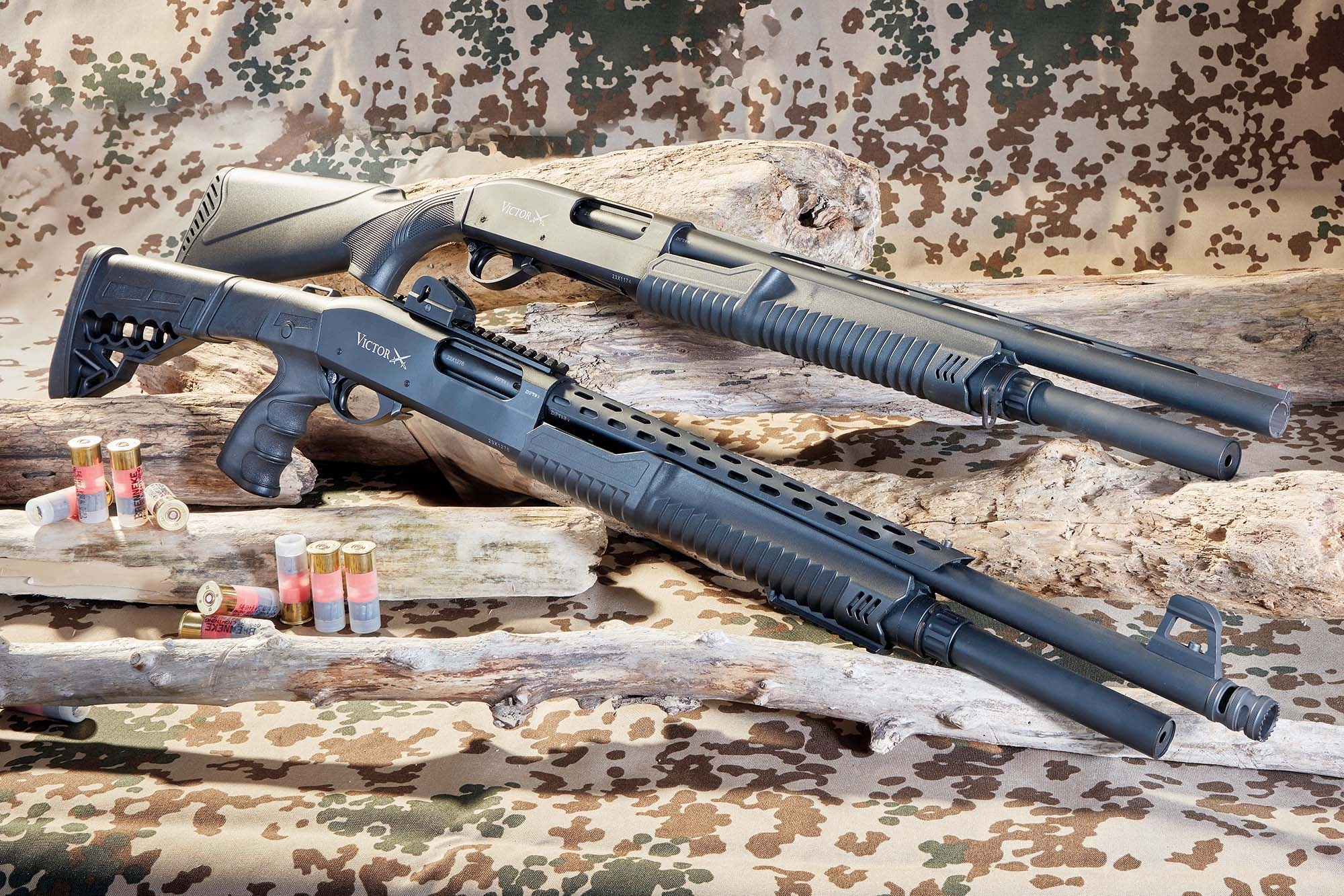 HUNTEX: Die preisgünstigen Vorderschaft-Repetierflinten Huglu Victor P-Tac Tactical und P-Tac Home Defence im Test HUNTEX: Die preisgünstigen Vorderschaft-Repetierflinten Huglu Victor P-Tac Tactical und P-Tac Home Defence im Test