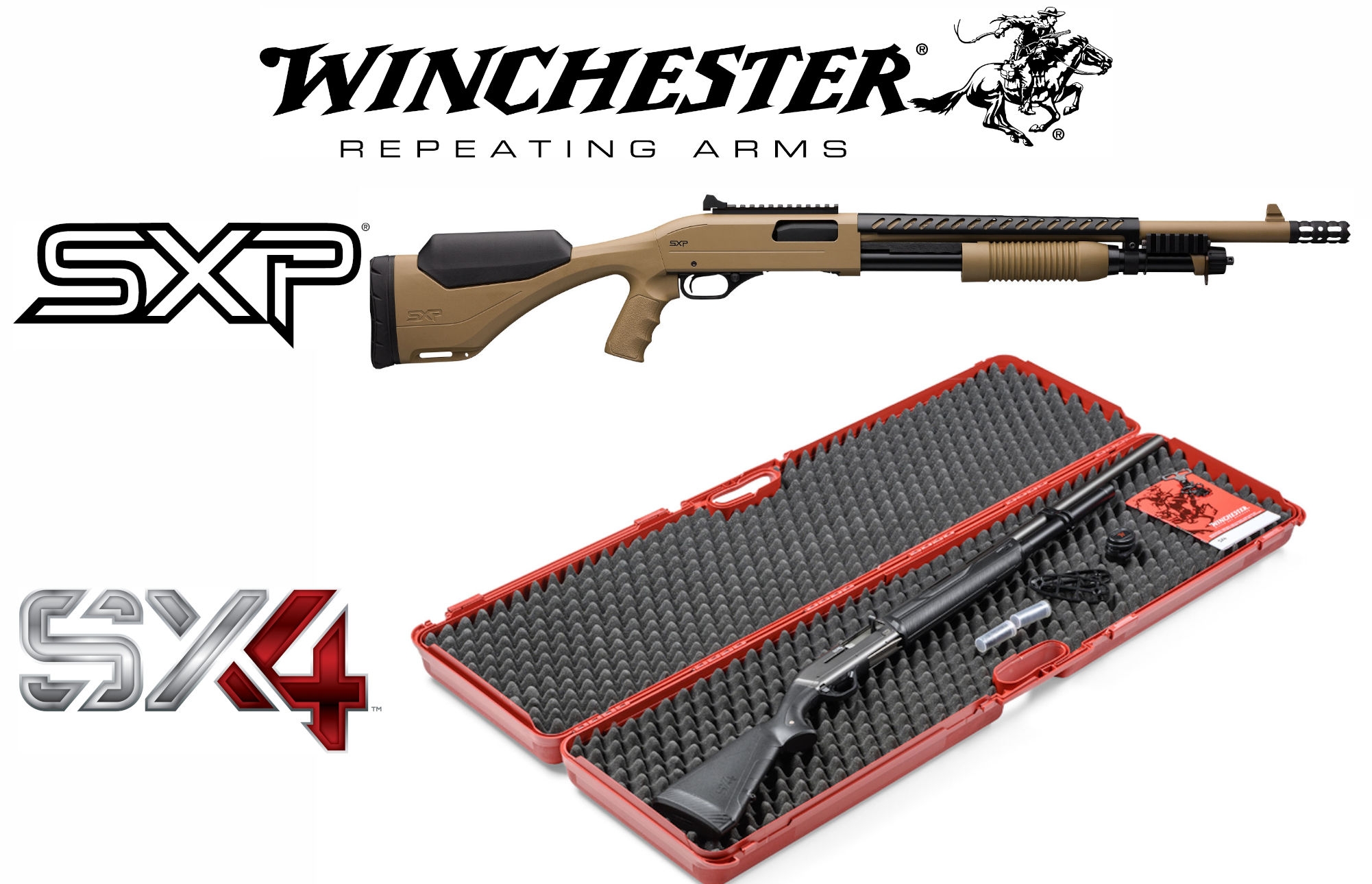 New semi-automatic and pump-action shotguns: Winchester SX4 and SXP all4sho...