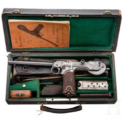 Spezial-Schusswaffenauktion bei Hermann Historica: Unsere Highlights vom 24. Juli 2025 Borchardt C 93 im Originaletui.