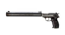 Hermann Historica: Die nächste Ausgabe von Schusswaffen aus fünf Jahrhunderten am 22. Juni 2022 Pistole P38 mit Schalldämpfer.