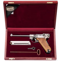 Schnäppchenjagd bei Auktionen für Sammlerwaffen: Was ist der Nachverkauf bei Hermann Historica und wie funktioniert er? Parabellum Mod. 29/70 von Mauser.