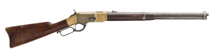 Hermann Historica: Ergebnisse der Online-Auktion Nr. 101 vom 10-11 Juli 2024 – Nachverkauf noch bis 31. August Winchester-Gewehr Modell 1866 im Kaliber .44 Henry.