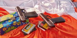 HK P9S in 9 mm Luger: Ein Youngtimer von Heckler & Koch im Test Beide HK P9S von hinten links.
