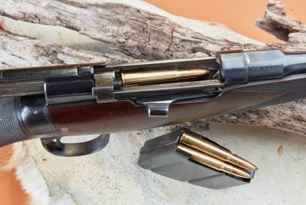 Jagdliche Version des Lee-Enfield: Die Repetierbüchse Lee-Speed im Test Verschluss des Lee-Speed in geöffnetem Zustand.