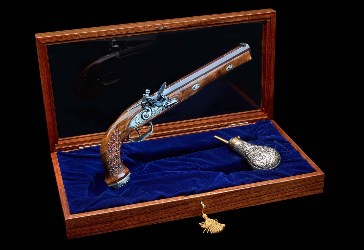 Pedersoli Boutet 1er Empire Deluxe mit Holzkassette.