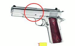Forensik: Vorsicht Falle! Rekonstruktion von Markierungen an Schussaffen mit modernen Methoden Beispiel Colt 1911, Markierungen.