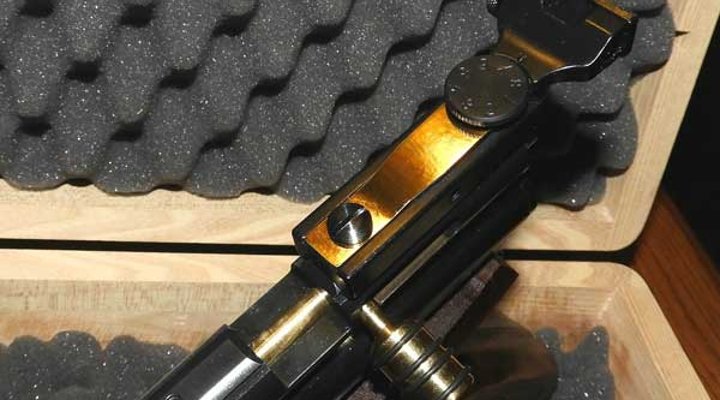 Kimmenblatt in messingfarben bei der Crosman 2240