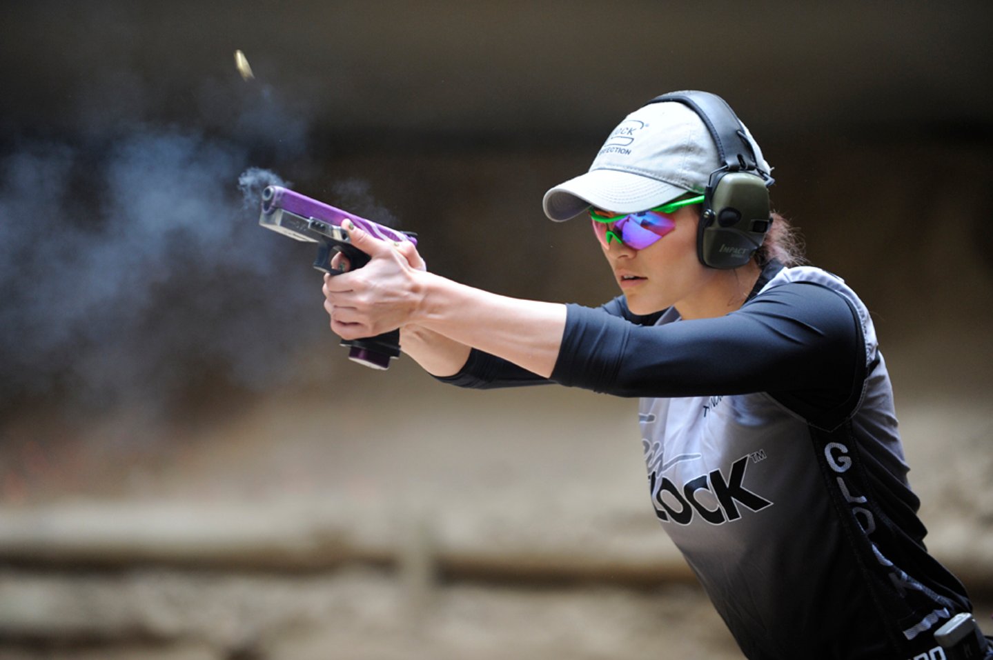 GLOCK G17 und G19 Gen 4 M.O.S. Pistolen für Europa Tori Nonaka beim IPSC