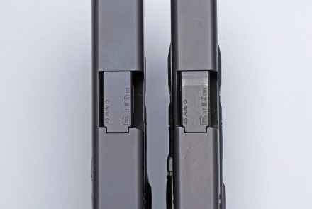 Schlitten der GLOCK G30S und G30 von oben.