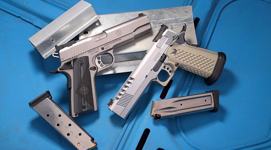 Großkaliber Sportpistolen Ruger SR1911 Target und STP Speed 5.0