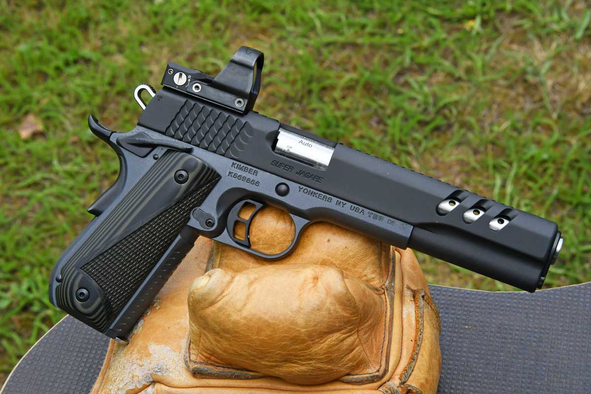 kimber: Kimber Super Jägare: 1911er Pistole mit DeltaPoint Reflexvisier im Test