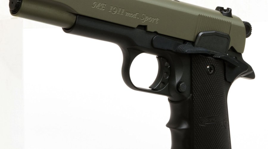 Schreckschusspistole ME 1911 Mod. Sport oliv-schwarz