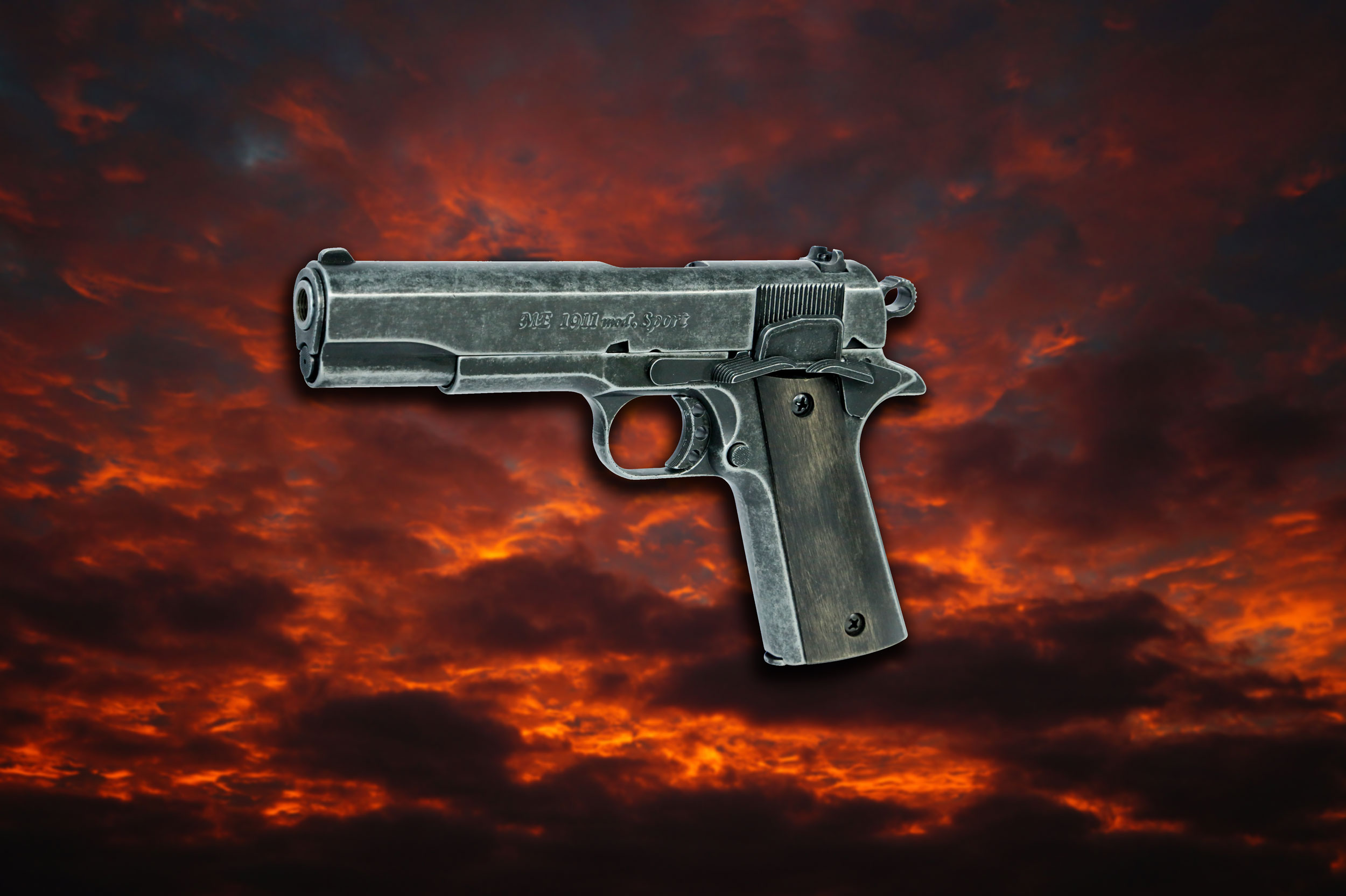 melcher-sportwaffen: ME 1911 Mod. Sport Schreckschusspistole melcher-sportwaffen: ME 1911 Mod. Sport Schreckschusspistole