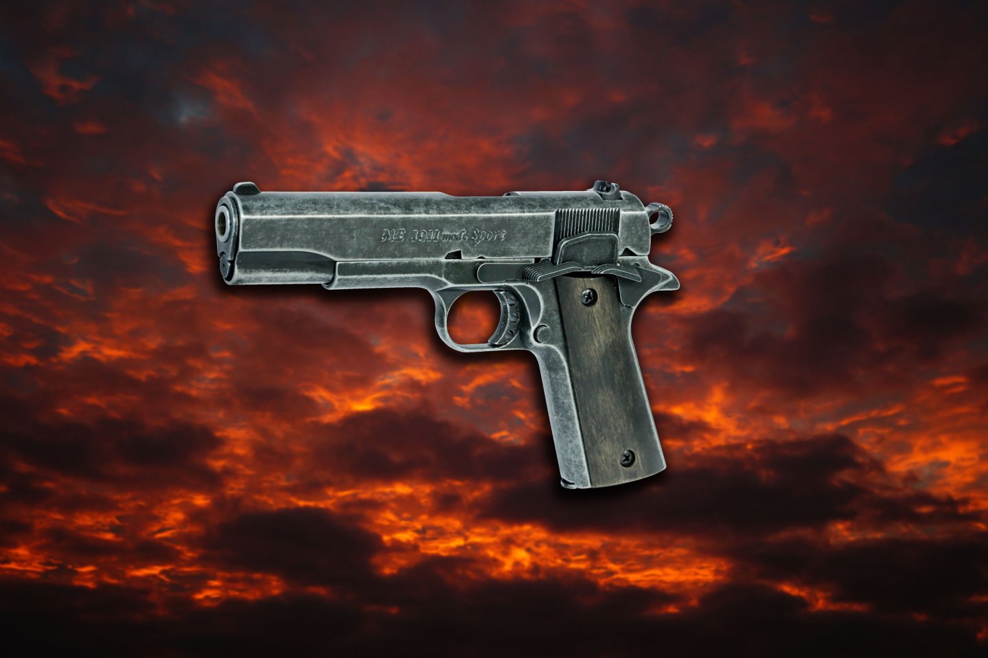 ME 1911 Mod Sport Schreckschusspistole ME 1911 Mod. Sport Antik Look