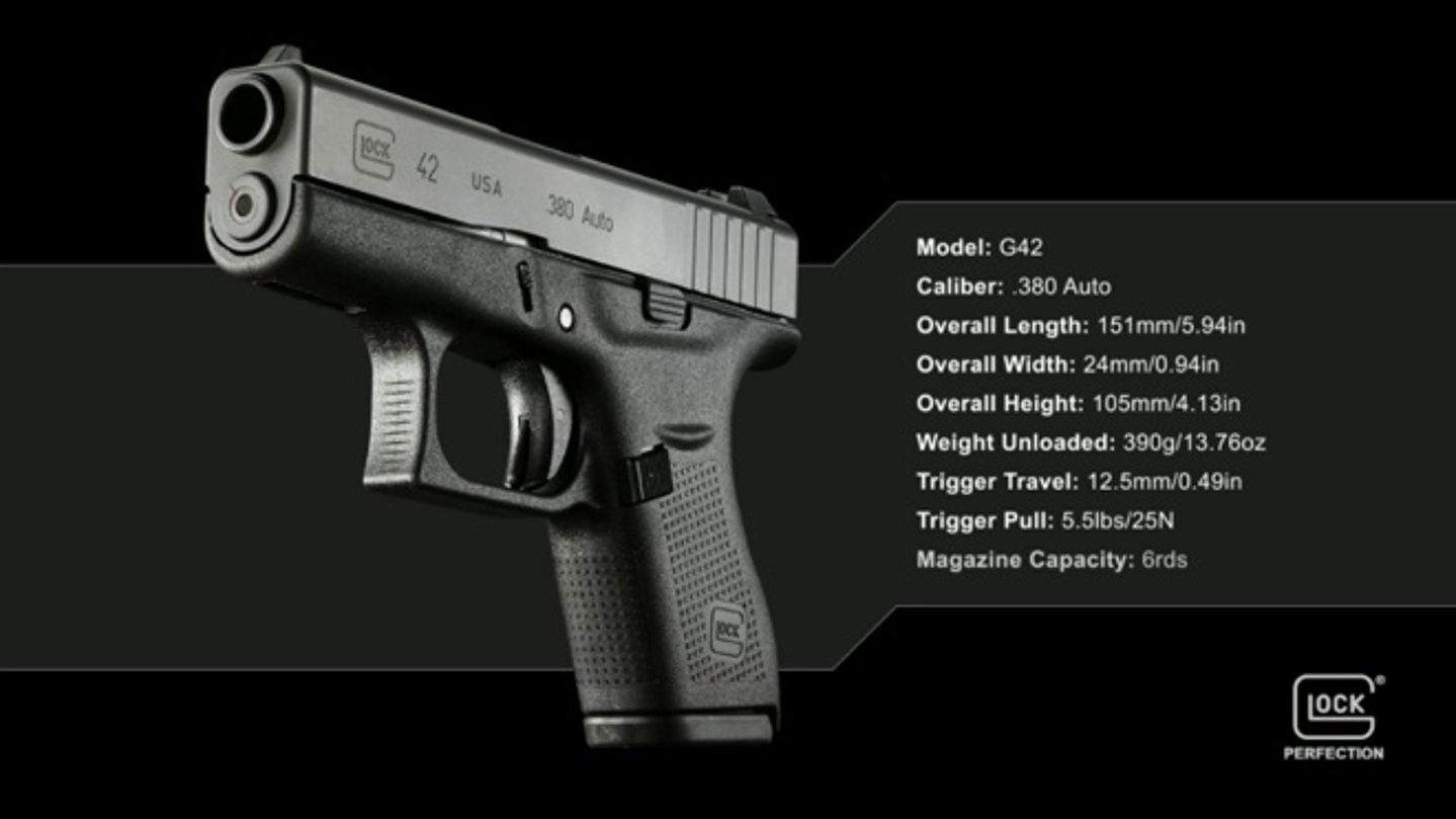 Glock-42-380-ACP-Taschenpistole Glock-42-380-ACP-Taschenpistole
