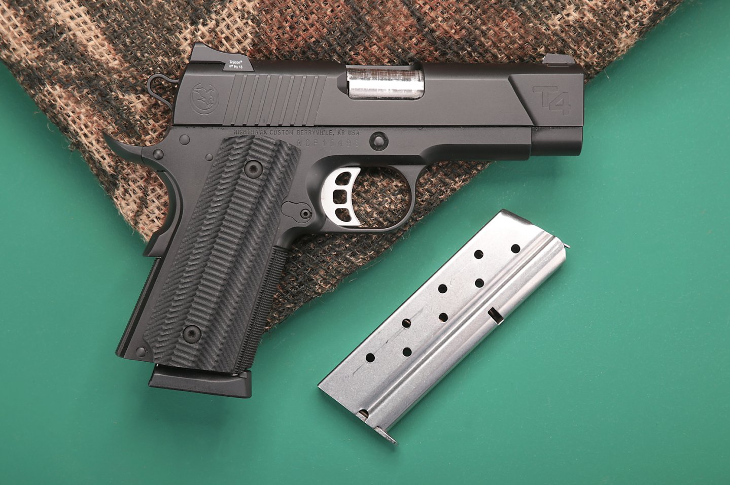 Unsere Testwaffe: Nighthawk T4 in 9 mm Luger Nighthawk Pistole