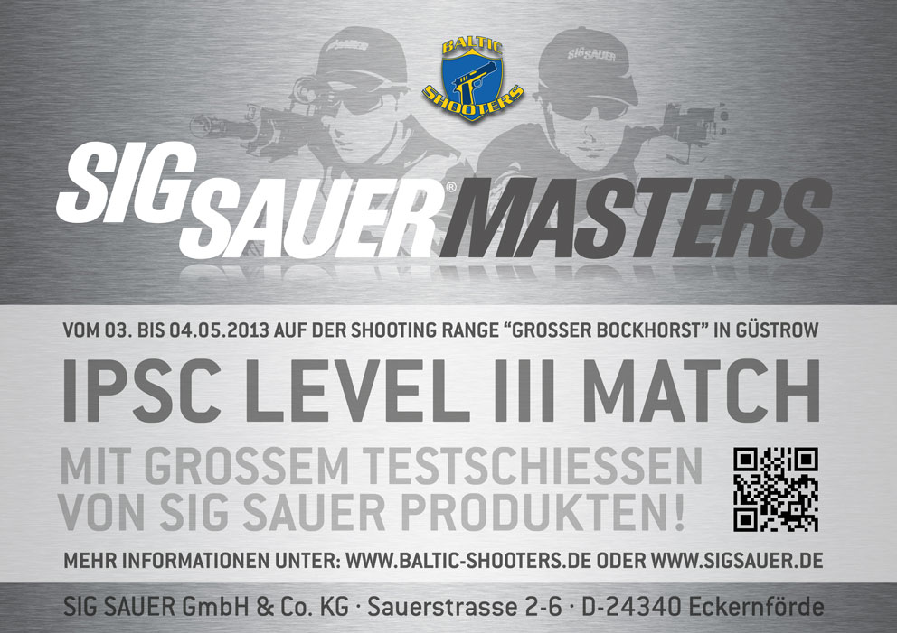 sig-sauer: Auf zu den SIG Sauer Masters am 3. und 4. Mai in Güstrow.