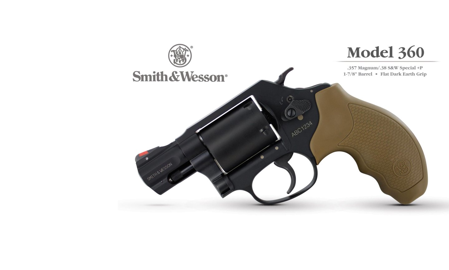 Smith & Wesson M360 Revolver mit Flat Dark Earth Griff