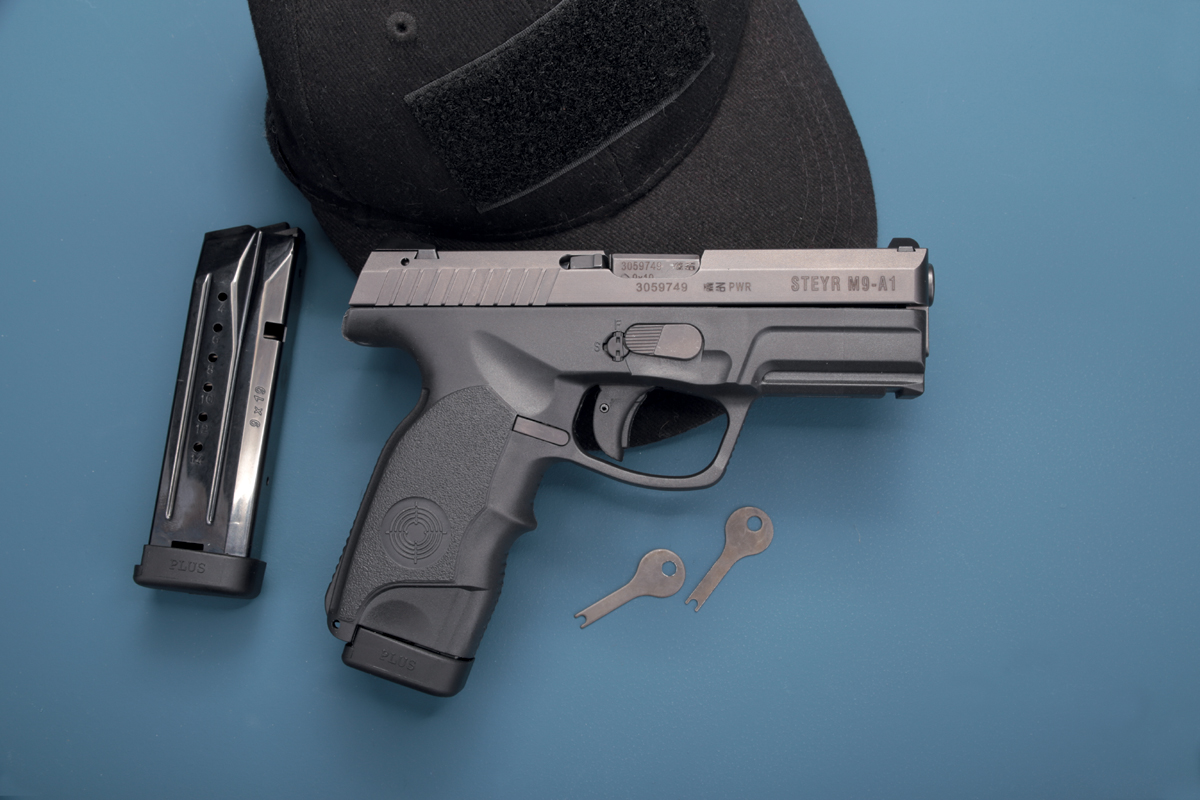 Steyr M9-A1 in 9 mm Luger von uns getestet. Steyr M9-A1 in 9 mm Luger von uns getestet.