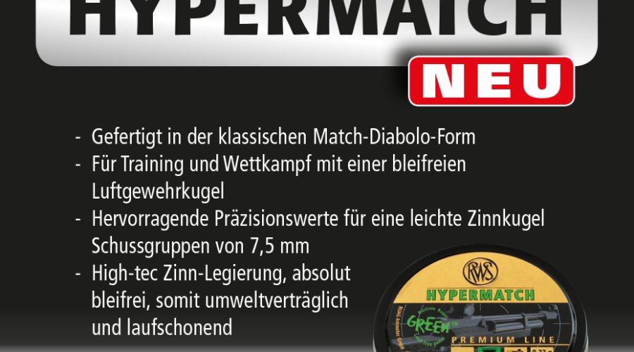 RWS Hypermatch Luftgewehrkugel