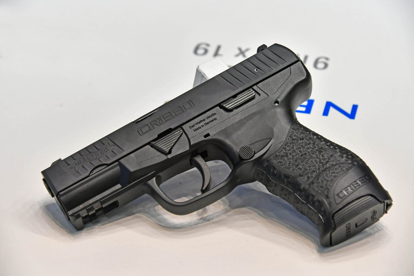 WALTHER Neuheiten 2017: CREED Pistole, KK500 Ultra-Light und FP500 WALTHER CREED in 9 mm Luger