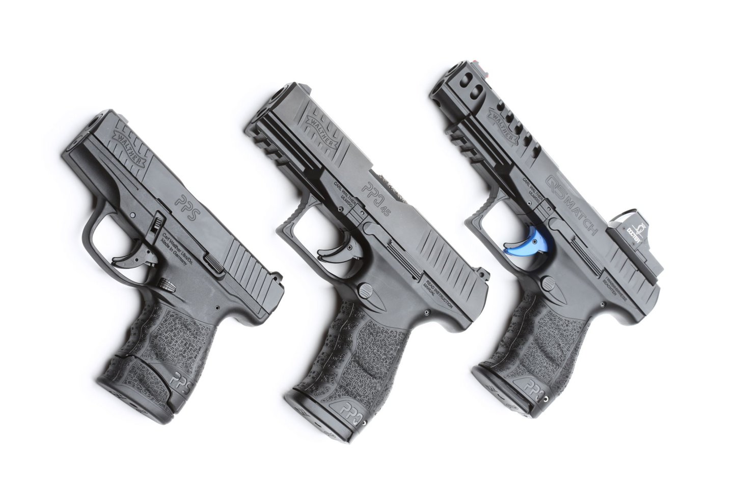 Walther Neuheiten Drei Pistolen von Walther