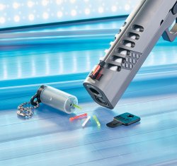 Die Selbstladepistole von Prommersberger: STP DAG 5.5 in .40 S & W und ihre Präzision Prommersberger: STP DAG 5.5 in .40 S & W. mit Körnchen Wechselsystem