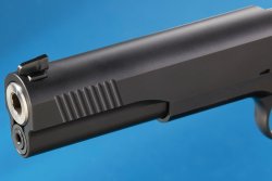 9mm, 1911er, Custom: STP Sparta 6.0. Die Matchpistole für den kleinen Geldbeutel? Mündungspartie der STP Sparta 6.0.