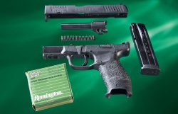 Polymerpistole im Kaliber 9 mm Luger im Test: Was kann die Walther Creed in der Praxis? Die Creed von Walther in zerlegtem Zustand.