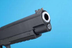Test: Armscor Pro Match Tac Ultra 6" Pistole Die Front bei der Armscor Pro Match Tac Ultra 6"