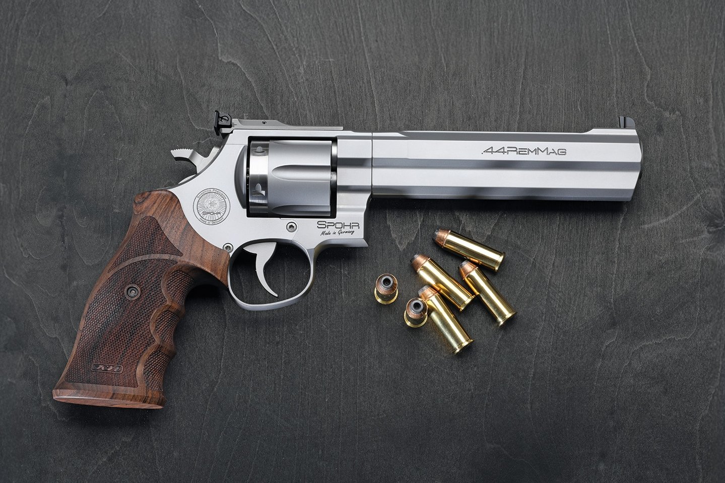 Neu bei B&H Waffenhandel: Der Premium-Revolver Spohr N670 im Kaliber .44 Magnum und vier Lauflängen Spohr N670 6,5-Zoll-Variante.