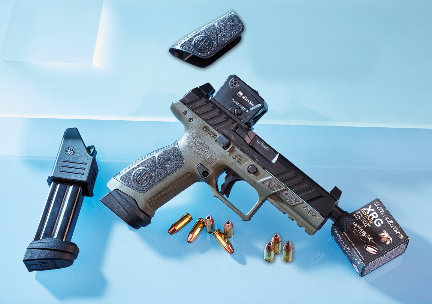 Beretta APX A1 Tactical komplett von rechts.